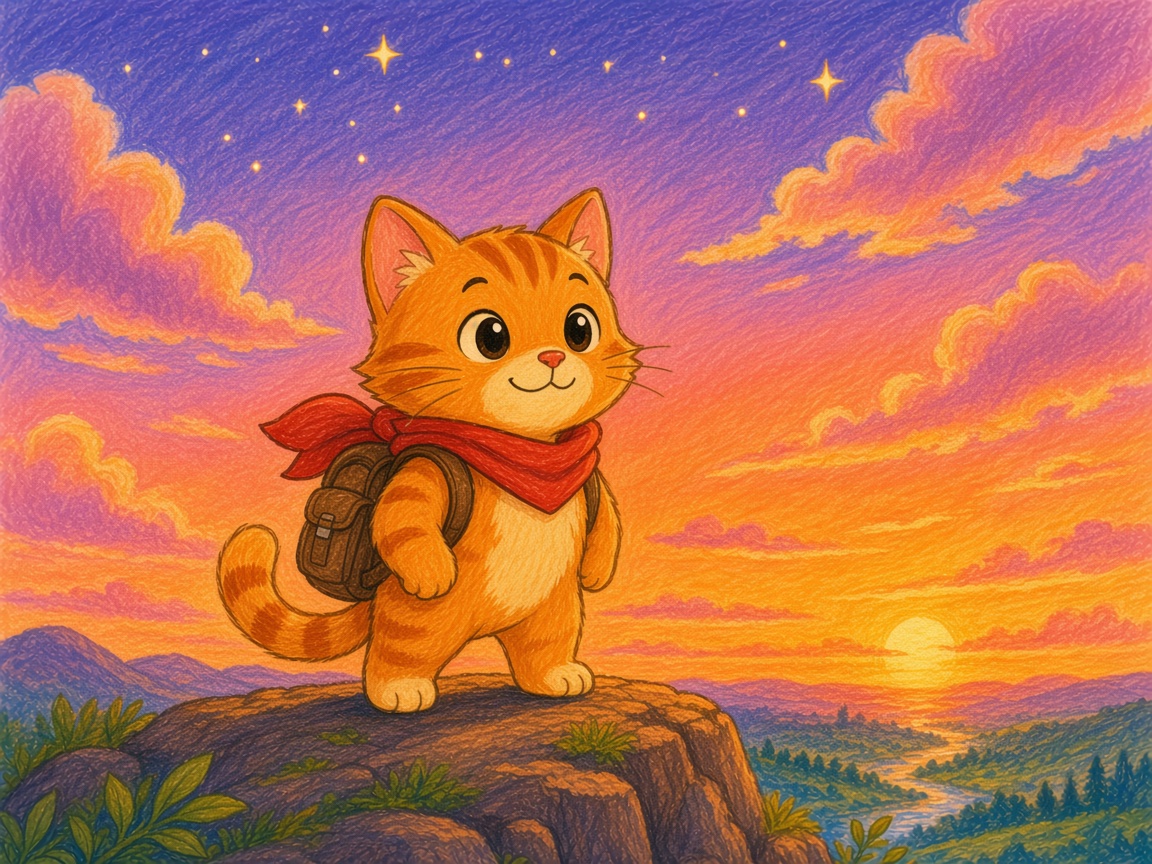 Portrait d’un chaton aventurier